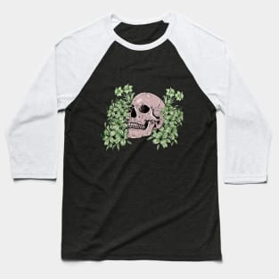 Floral dead skull Baseball T-Shirt